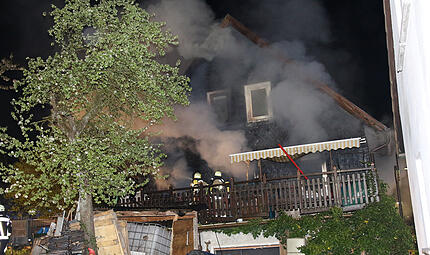 Wohnhausbrand in Untersiemau: Eine Person verletzt
