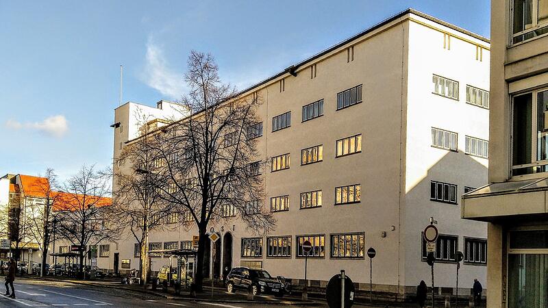 Das Gebäude der ehemaligen Hauptpost in Coburg wurde 1929/1931 errichtet.