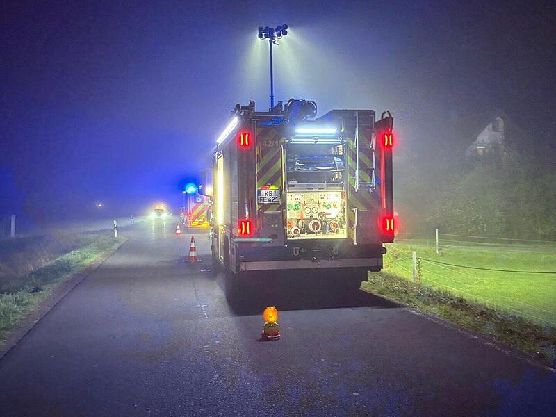 Unfall in Elfershausen am Montagmorgen
