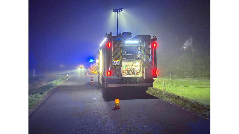 Unfall in Elfershausen am Montagmorgen Unfall in Elfershausen am Montagmorgen