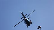 Bergwacht übt Rettung mit Hubschrauber