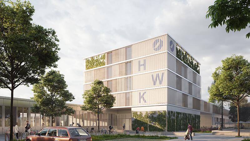 Siegerentwurf zum neuen Ausbildungszentrum der Handwerkskammer in Bamberg neben der Brose-Arena