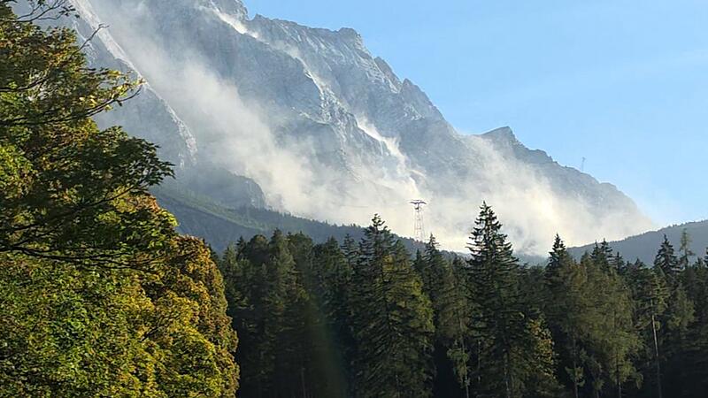 Großer Felssturz an der Zugspitze Großer Felssturz an der Zugspitze