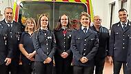 Neu gew&auml;hlt wurde bei der Freiwilligen Feuerwehr Zeitlofs: (von links) 1. Kommandant und B&uuml;rgermeister Matthias Hauke, stellvertretender Kommandant Torsten Hereth, stellvertretende Schriftf&uuml;hrerin Andrea Hereth, 1. Kassier Maja R&ouml;hrig, Schriftf&uuml;h...