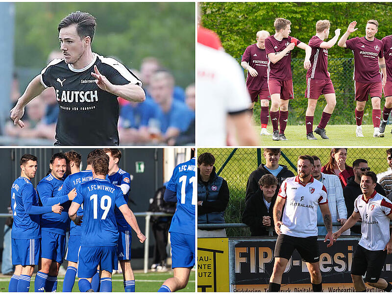 Wer darf am Ende jubeln: Der TSV Pfarrweisach um Daniel Schneidawind oder der VfB Einberg in der Kreisliga Coburg? Und der FC Mitwitz oder der FC Kronach in der Kreisliga Kronach/Lichtenfels?