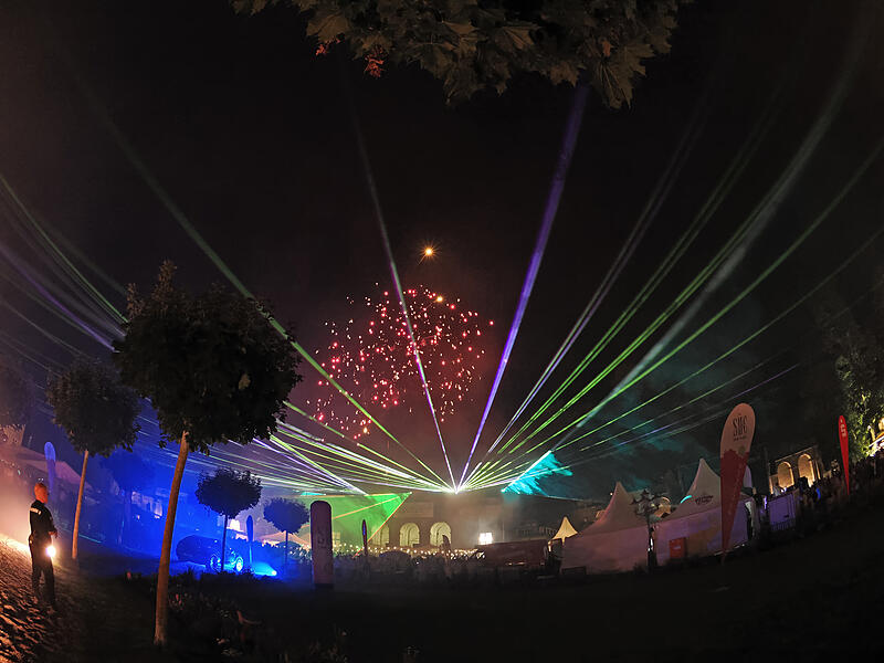 Feuerwerk beim Coburger Schlossplatzfest