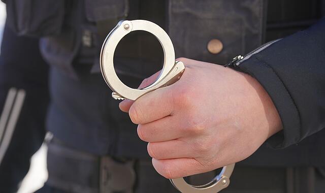 Polizei Handschellen Polizei Handschellen