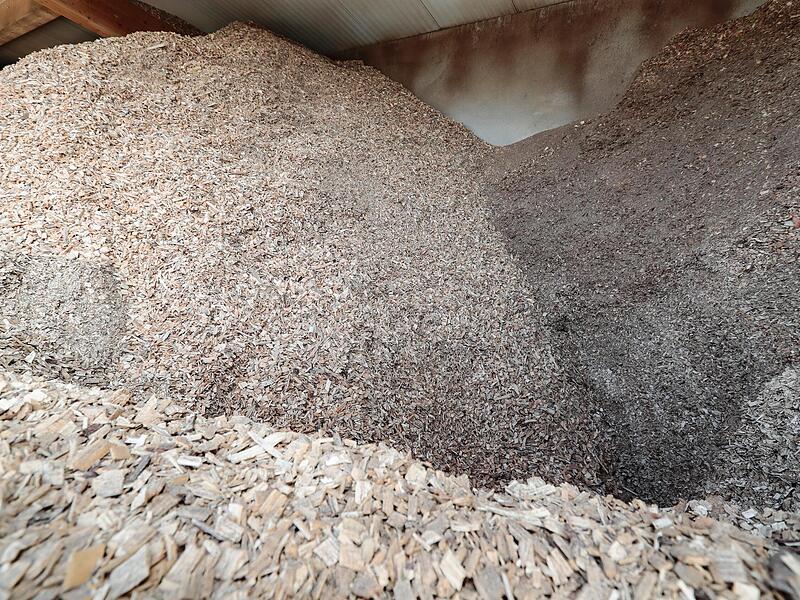 250 Kubikmeter Holz fasst das Silo.Forchheim & Fr&auml;nkische Schweiz