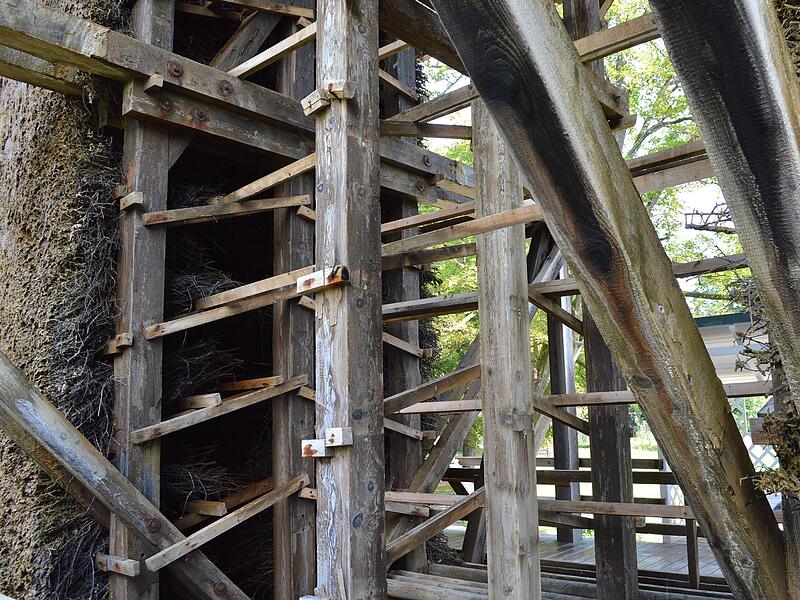 Seit 2019 klafft in der Mitte des noch bestehenden Teils des Gradierbaus ein Loch.