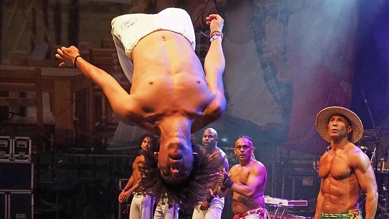 Capoeira-Show beim Samba-Festival in Coburg
