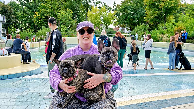 Beim Hundeschwimmen in Bamberg kamen alle auf die Kosten