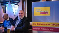 Oliver Ramm blickt gelassen auf das Ende des Wahlkampfes. Er sei nicht aufgeregt, hofft aber dennoch auf den Einzug seiner Partei. „5,5 oder 6 Prozent wären doch perfekt“, sagt er.