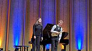 Olivia Bergmann (Klavier) und Benjamin Lukas B&auml;chler (Altsaxophon) haben schon als Kinder als Duo zusammengefunden.