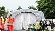 Hautverletzungen in DHL-Verteilzentrum