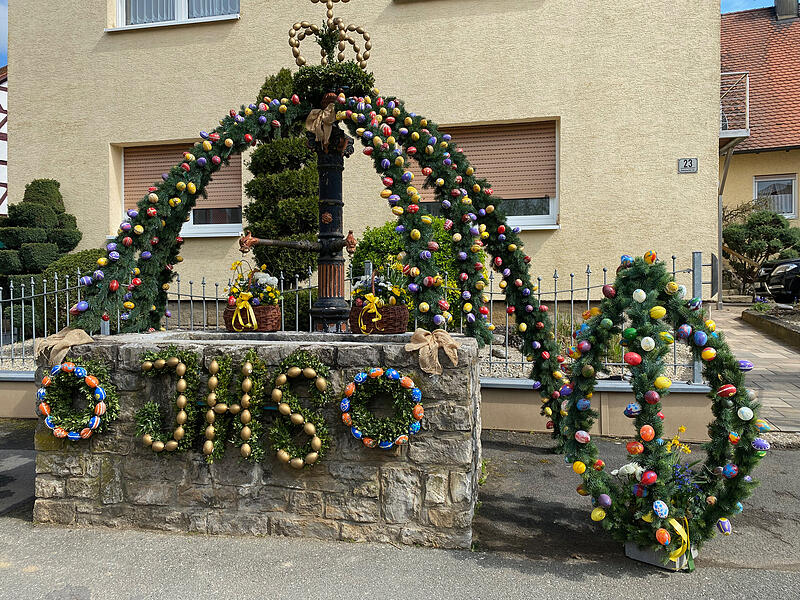 Osterbrunnen DobenreuthOsterbrunnen Fr&auml;nkische Schweiz 2025 Teil 2
