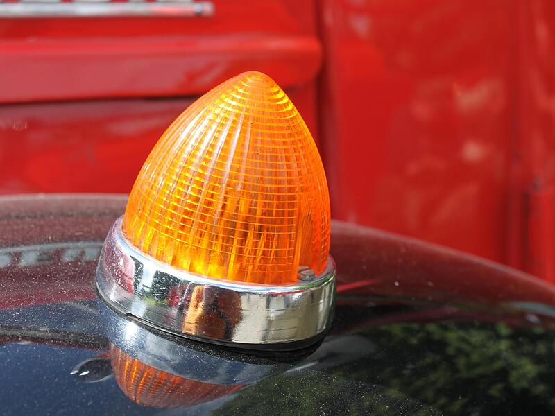 H&uuml;bsches Detail: Ein Blinker des H&ouml;chstadter Oldtimers
