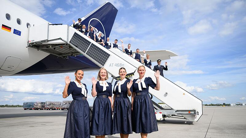 Lufthansa stellt Tracht für die Crew zum Oktoberfest vor Lufthansa stellt Tracht für die Crew zum Oktoberfest vor