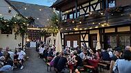 Der Innenhof der Kunstschmiede Drebinger bietet die ideale Kulisse f&uuml;r das Hofweinfest.Gerd Ankermann