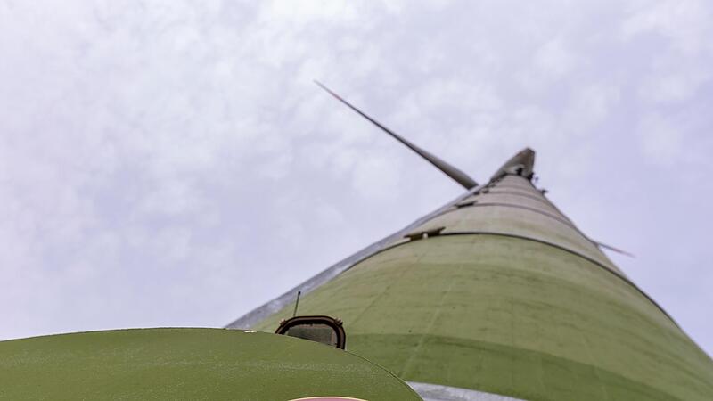 Das Windrad Kasberg ist bislang die einzige Windkraftanlage im Landkreis Forchheim.Forchheim & Fränkische Schweiz Das Windrad Kasberg ist bislang die einzige Windkraftanlage im Landkreis Forchheim.Forchheim & Fränkische Schweiz