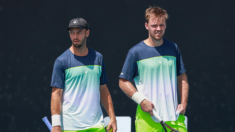 Im Tiebreak unterlegen: Kevin Krawietz (rechts) und Tim P&uuml;tz haben den Einzug ins Endspiel der Australian Open verpasst