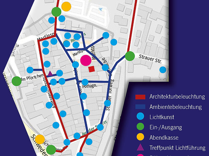 Lageplan  zu "Kronach leuchtet"