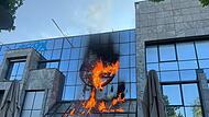 Brand am Einkaufszentrum