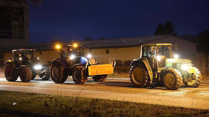 Protestaktion der Landwirte in Kulmbach