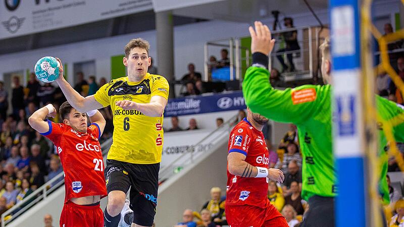 Mit f&uuml;nf Treffern war Max Jaeger einmal mehr einer der besten Coburger. Verhindern konnte er die Niederlage gegen Balingen aber nicht.