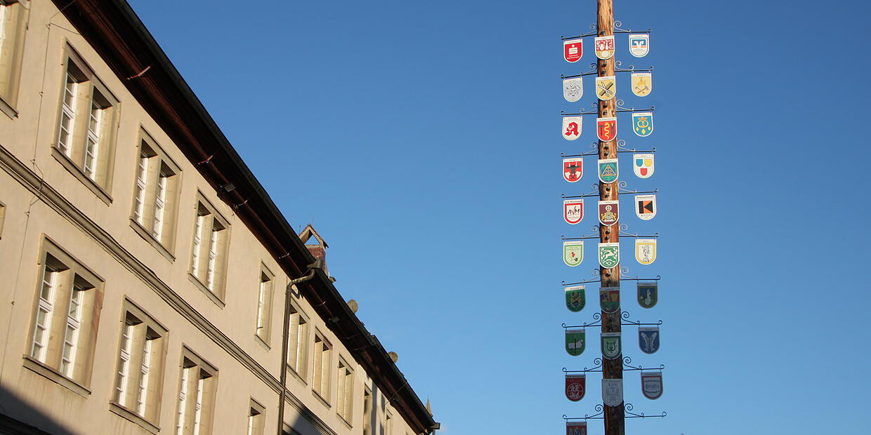Guild tree stands again at the Münnerstadt fire station
