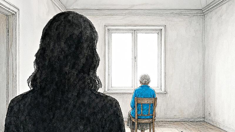 Hat eine Frau aus dem Landkreis Bamberg ihre Mutter in Gundelsheim in der Wohnung zur&uuml;ckgelassen? Die Tochter weist die Vorw&uuml;rfe zur&uuml;ck.Illustration: Franziska Sch&auml;fer