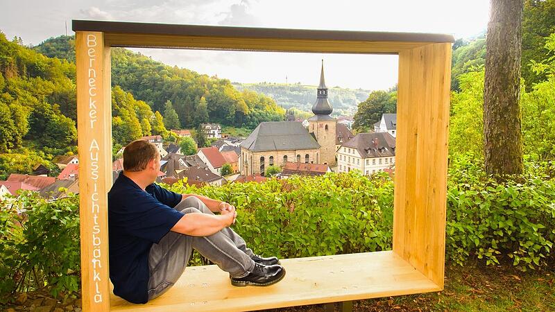 Solche „Landschaftsrahmen“ wie hier in Bad Berneck wird es in Ködnitz nicht geben. Für den Antrag, drei solcher Kästen aufzustellen, kam keine Mehrheit zustande.