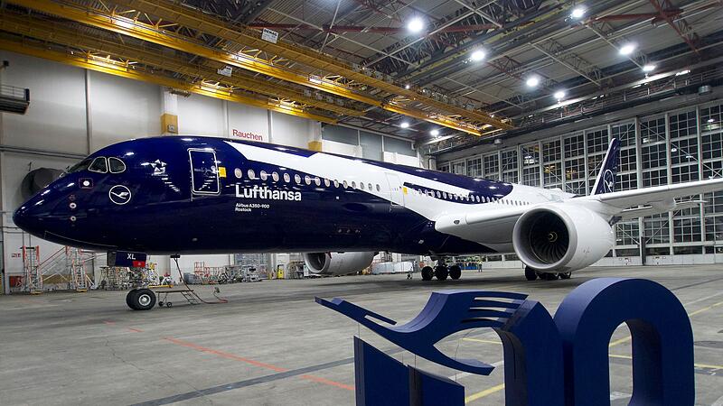 Lufthansa Airbus in Jubil&auml;umslackierung