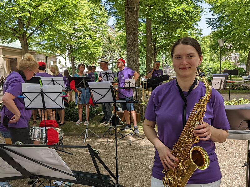 Jennifer Diener, Oberthulba: "Jeder der hier nicht dabei ist, verpasst was." Foto: Ellen Mützel