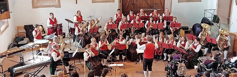 Osterkonzert der Jugendblaskapelle Gro&szlig;wenkeim im Abteilsaal von Maria Bildhausen.