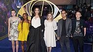 Angelina Jolie mit fünf ihrer sechs Kinder Angelina Jolie mit fünf ihrer sechs Kinder