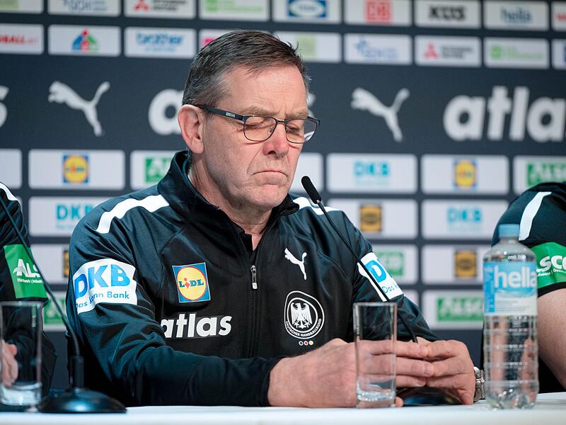 Handball EM - Pressekonferenz vor Spiel gegen Spanien