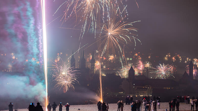 Silvester 2024/2025 in Bamberg: Feuerwerk