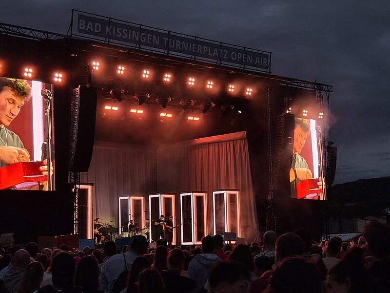 Wincent Weiss beim Open Air in Bad Kissingen