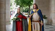Maxi und Alexander Ferrari beim Rakoczy-Fest als Beatrix von Courtenay und Otto von Botenlauben.
