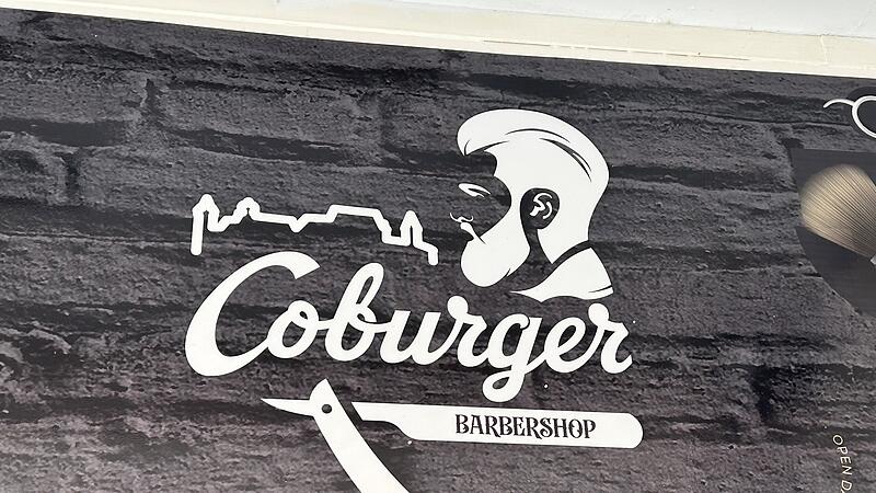 Auch der Coburger Barbershop in der Rosengasse hat die Veste in seinem Logo.