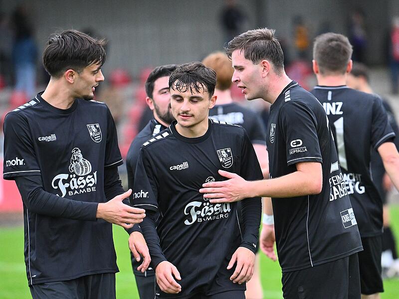FC Eintracht Bamberg im Bayernliga-Spitzenspiel gegen Kornburg Auf Emil Rizai (links), Mustafa Zekiroski (Mitte) und Finn Gerber wartet ein Spitzenspiel: Bamberg empfängt den Tabellenvierten Kornburg.