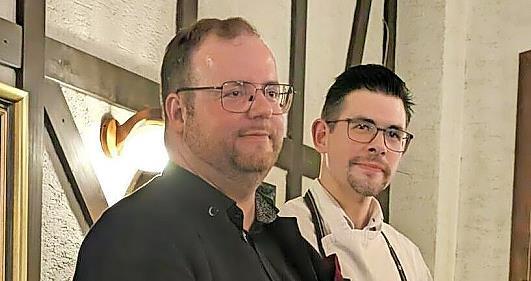 Spitzensommelier Maximilian Wilm (links) und Steffen Herdt.