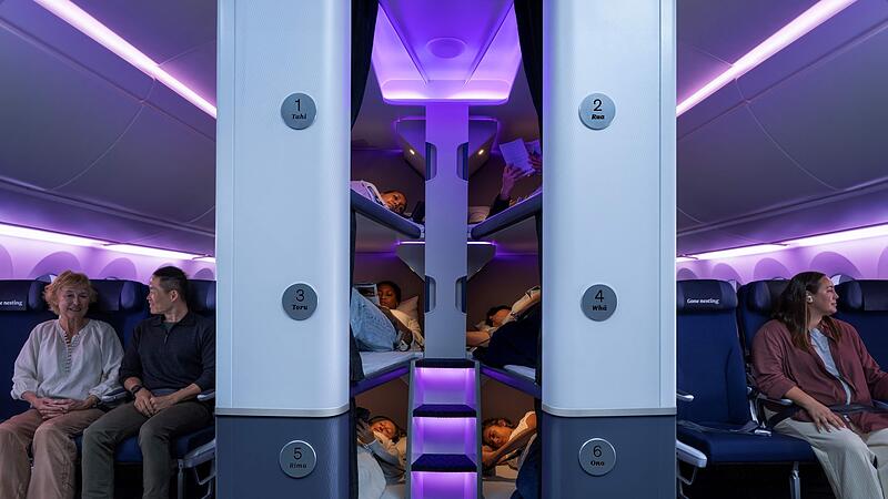 Skynest bei Air New Zealand