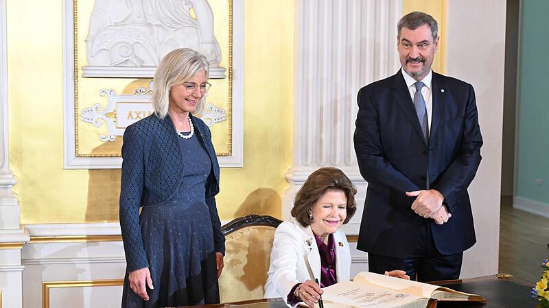 Bayerische Staatsmedaille f&uuml;r K&ouml;nigin Silvia von Schweden