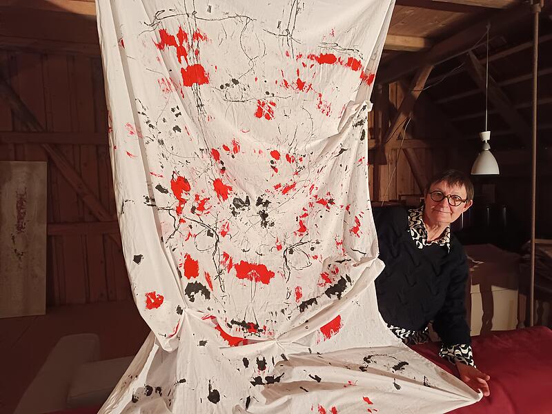 Ausstellung Scheune Wohnsig von Andrea Landwehr-Ratka