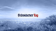 Blick über die Bamberger Stadt mit Farbfilter und dem Logo des Fränkischen Tags