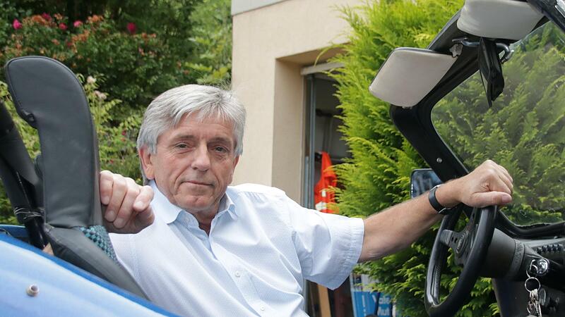 Theo Taubmann in seinem VW-Buggy