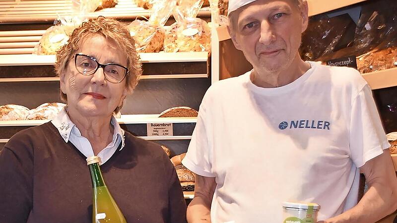 Ralf Gro&szlig;, Vorsitzender des F&ouml;rdervereins, und Beisitzerin Sieglinde Gelfert lieben regionale Lebensmittel.