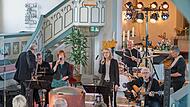 Die Musiker der Band Jericho bei ihrem Auftritt in Geroda.