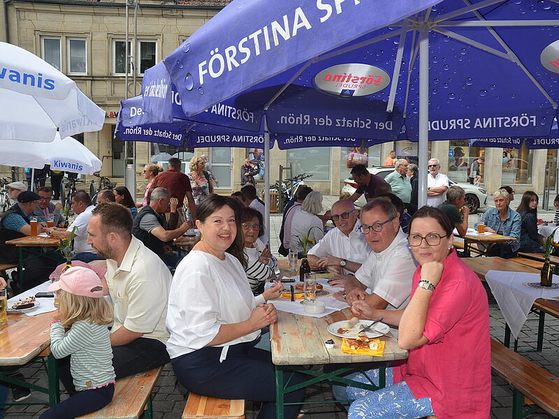 Gute Stimmung beim Kiwanis-Jazz-Frühschoppen in Kronach.